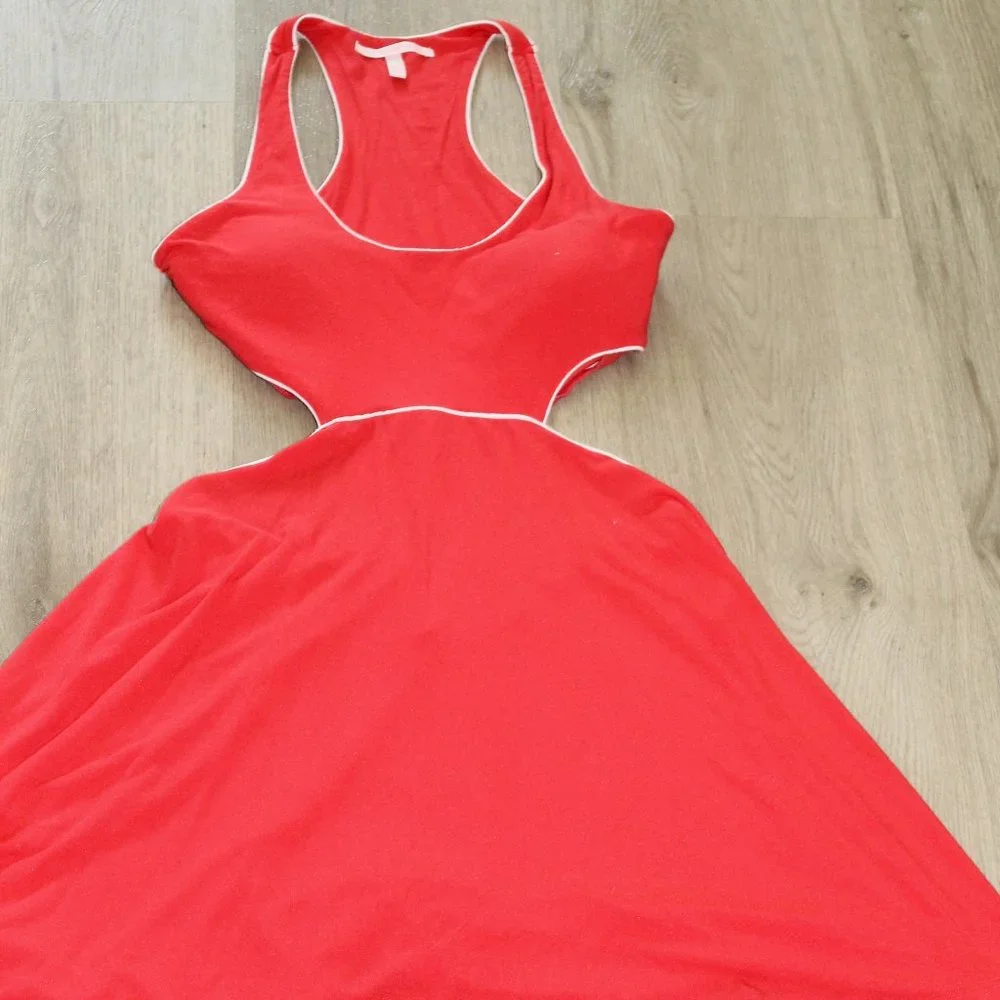 Victoria's Secret Babydoll Red Summer Beach Bra Top Open Back Dress S - Picture 2 of 9